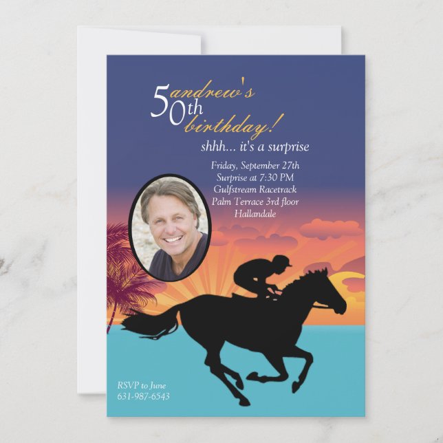 No convite da foto das raças (Frente)