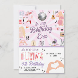 No Convite De Aniversário Da Minha Era De Aniversá