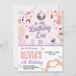 No Convite De Aniversário Da Minha Era De Aniversá