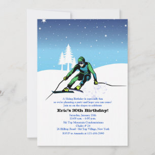 No Convite De Esqui De Slopes