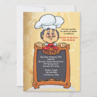 No Convite de Menu