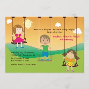 No Convite De Playground