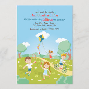 No convite do aniversário do parque
