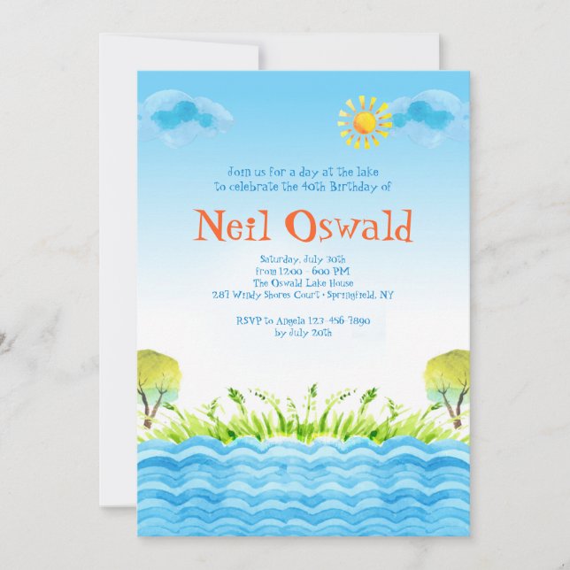 No Convite Lake (Frente)