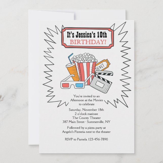 No Convite Para Filmes (Frente)