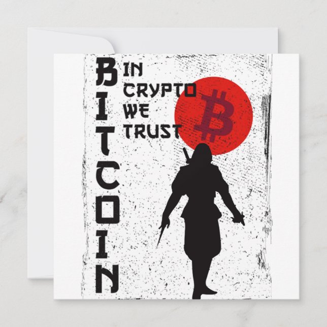 No Crypto We Trust- Bitmoney Samurai (Frente)