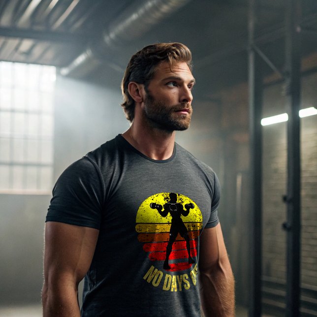 No Days Off Gym T-Shirt | Alpha Warrior Workout  (Criador carregado)