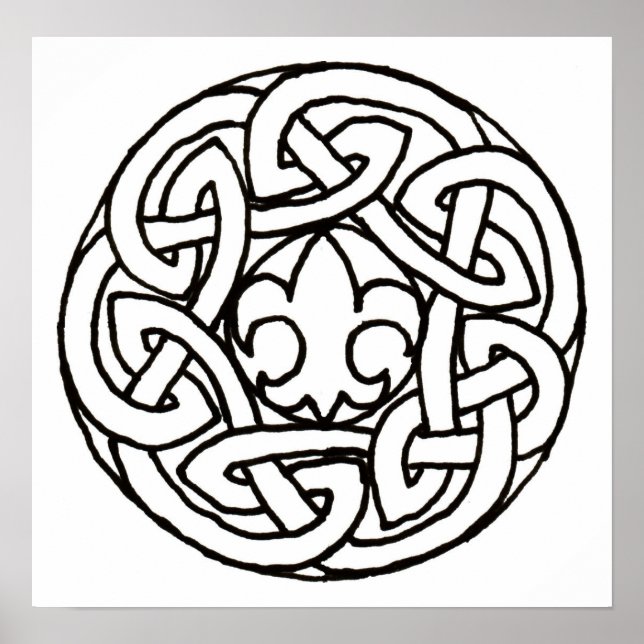 Nó de escoteiro impressão (Frente)