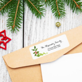 Nó de Natal da Etiqueta de Coleção de Berry da fel