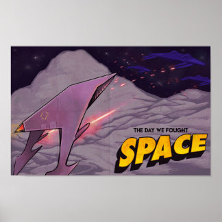 No Dia em que lutamos pelo espaço - Poster de bata
