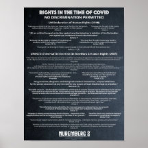 "No Discrimination" Human Rights X Small Poster