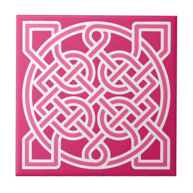 Nó do Marinheiro Celta, Rosa de Fuchsia e Branco (Frente)