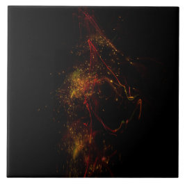 No Escuro Grande (15 cm X 15 cm) Telha de Cerâmica