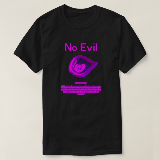 No Evil - Purple Passion -  Camiseta (Frente do Design)