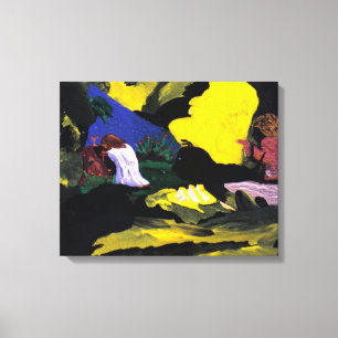 No jardim que Praying o impressão das canvas de