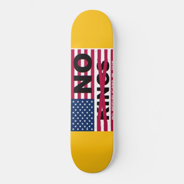 "NO kings" Skateboard (Frente)