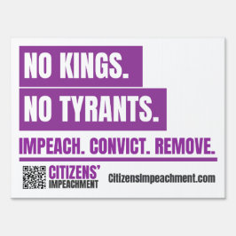 No Kings Yard Sign
