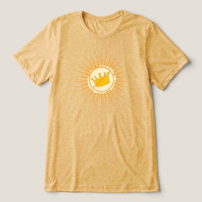 No Kings Yellow Men's Basic T-Shirt (Design frontal)