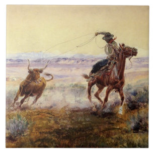 “No Lago” por Charles M Russell