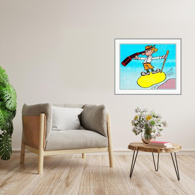 No Lookout - Vintage Comic Impressão (On The Lookout
Vintage comic print)