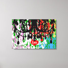 No Love Chandelier ~ 24X16 Canvas 0,75" Espessa