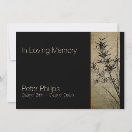 No Loving Memory Bamboo Funeral Anúncio