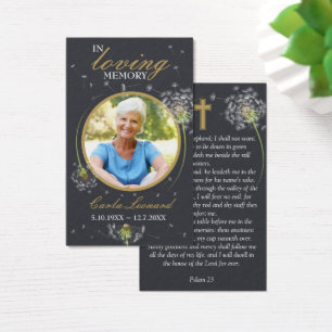 No Loving Memory Dandelion Photo Funeral Prayer