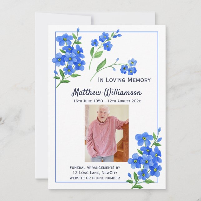 No Loving Memory Esquece-me de não ser um cartão f (Frente)