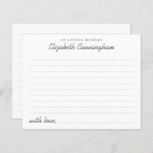 No Loving Memory Funeral Modern Attendance