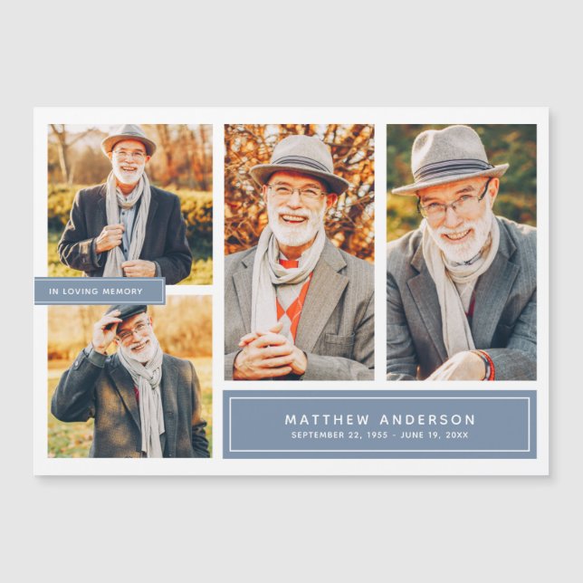 No Loving Memory Modern Color Quatro Fotos (Frente)