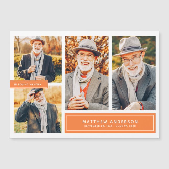 No Loving Memory Modern Color Quatro Fotos (Frente)