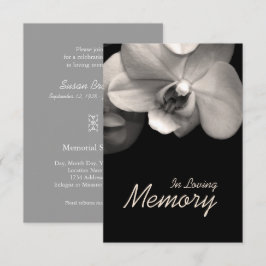 No Loving Memory Orchid Sepia, Anúncio do Funeral