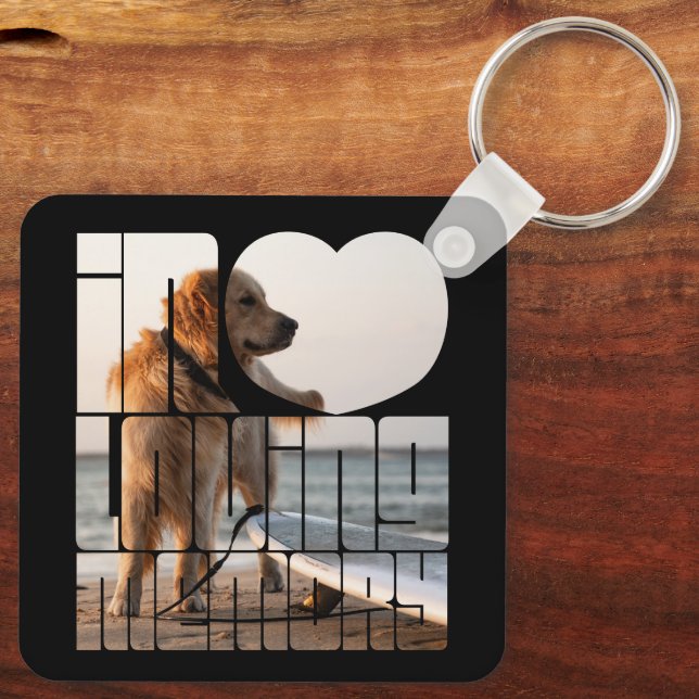No Loving Memory Personalized Pet Photo Chaveiro (Verso)