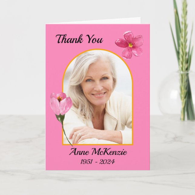 No Memorial Cartões de agradecimentos (Frente)