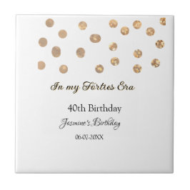 No meu aniversário de 40, ouro pontos feliz