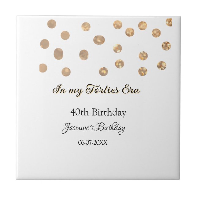 No meu aniversário de 40, ouro pontos feliz (Frente)