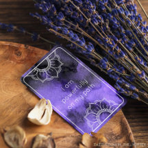 No Meu Caminho Cartão de Afirmação de Aquarela Rox