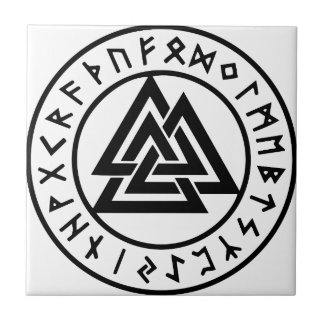 Nó pagão Valknut de Odins dos símbolos