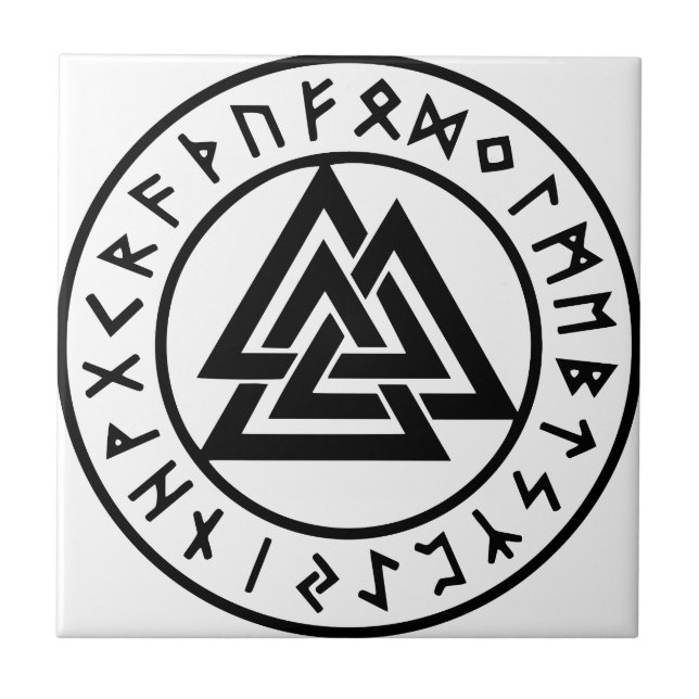 Nó pagão Valknut de Odins dos símbolos (Frente)