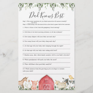 No Pai Chá de fraldas, O Melhor Jogo É Conhecido