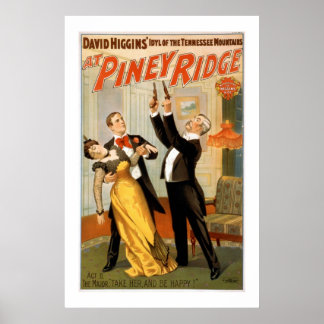 No Piney Ridge Vintage Theater Poster