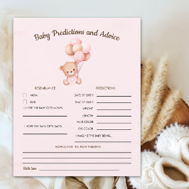 No podemos esperar mas Lindo oso Rosa Baby shower