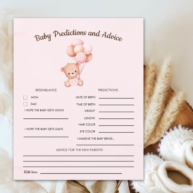 No podemos esperar mas Lindo oso Rosa Baby shower (Criador carregado)