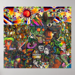 No poster do composto do ajuste