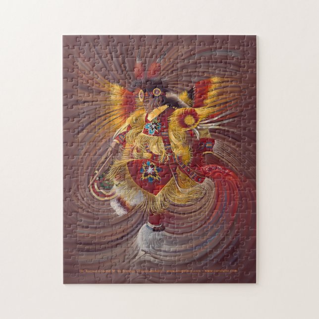 No quebra-cabeça à terra sagrado da série IV (Vertical)