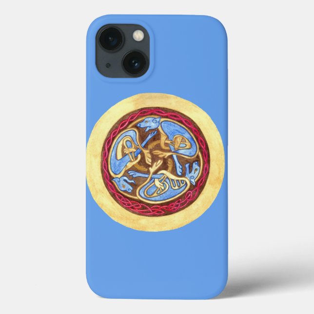 Nó sem fim com animais capas de iphone de Cascata (Verso)