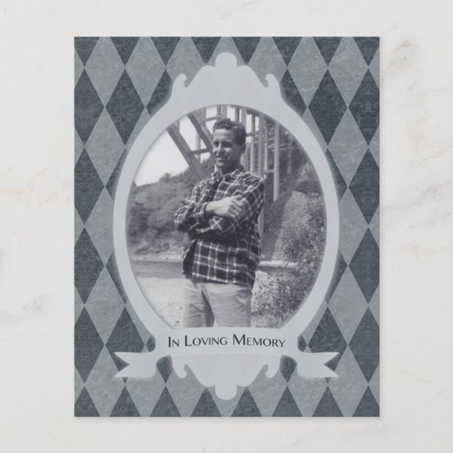 no serviço de funeral de memória amorosa (Frente)