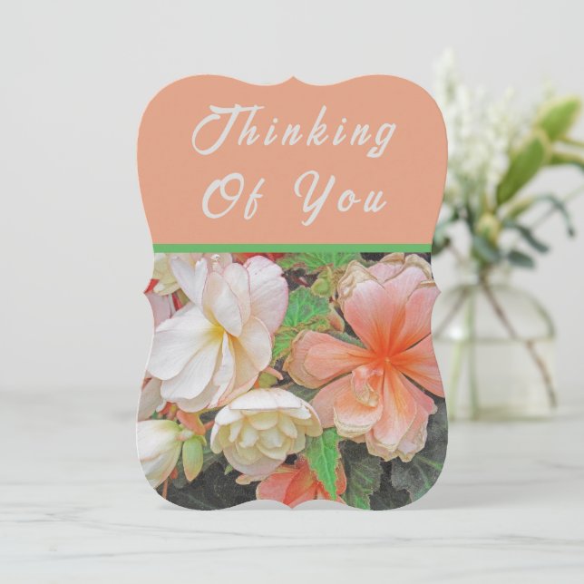 "No Seu Aniversário, Estou Pensando Em Você"/flora (Em pé/Frente)