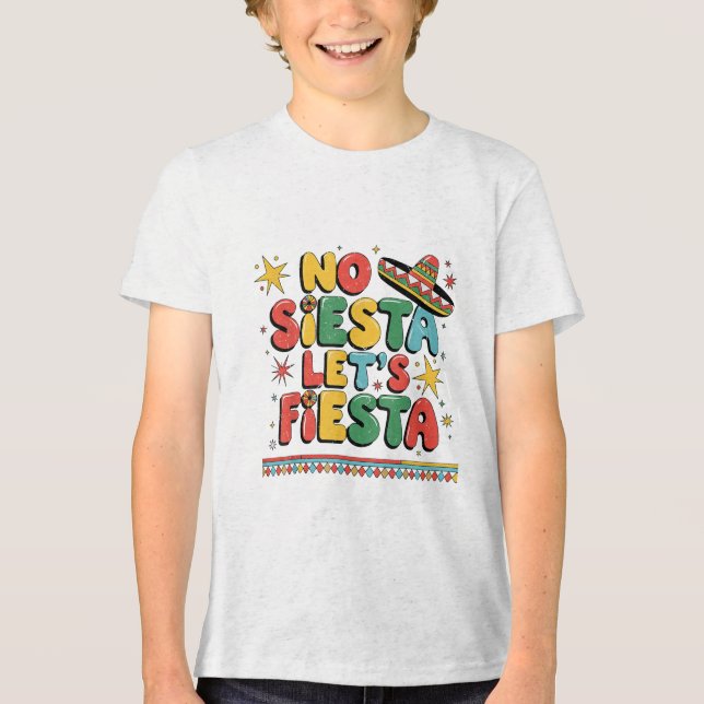 No Siesta Deixa Fiesta Engraçado Cinco De Mayo Tod (Frente)