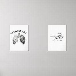 No Smokin Life Wall Art – Anti-Smoking Poster for